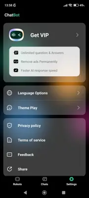 ChatBot android App screenshot 10